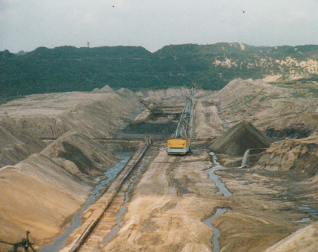 strip mining of Baltic amber